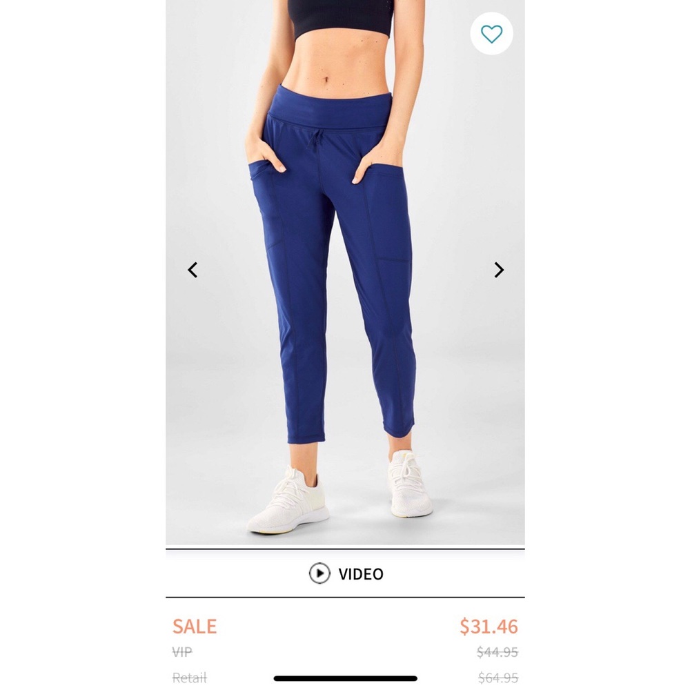 NWOT Fabletics Burgundy Maj Pant II